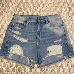 Distressed Denim Women's Shorts